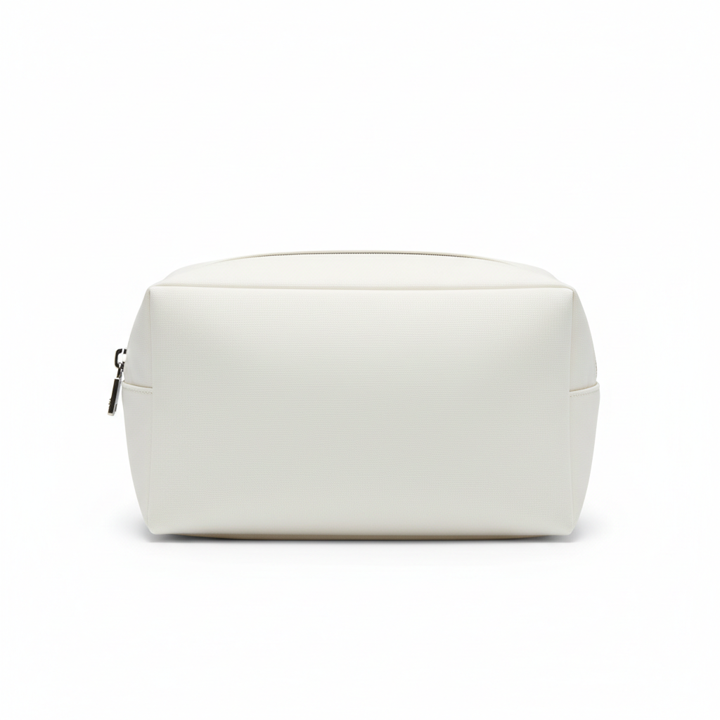 Opus Minimalist Wash Bag Ivory - front view