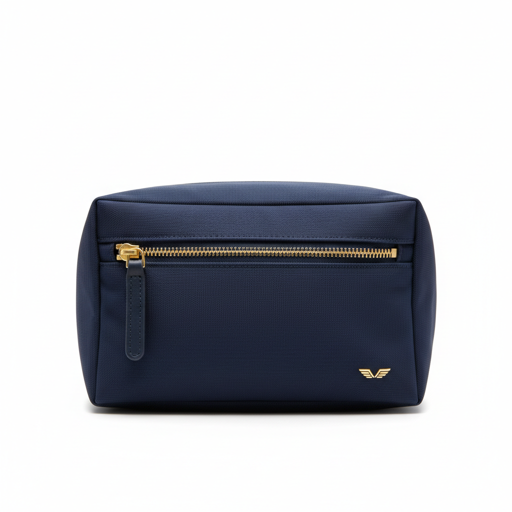 Opus Toiletry Bag Deluxe Deep Navy - front view