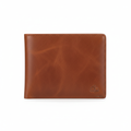 Opus Leather Travel Wallet Cognac - front view