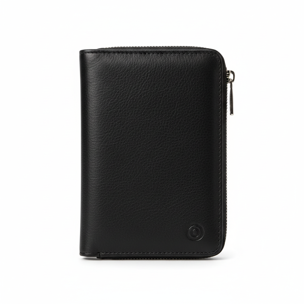 Opus Passport Tech Wallet Black - front view