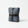 Opus Roll-Up Toiletry Bag Slate Grey - closed rolled view