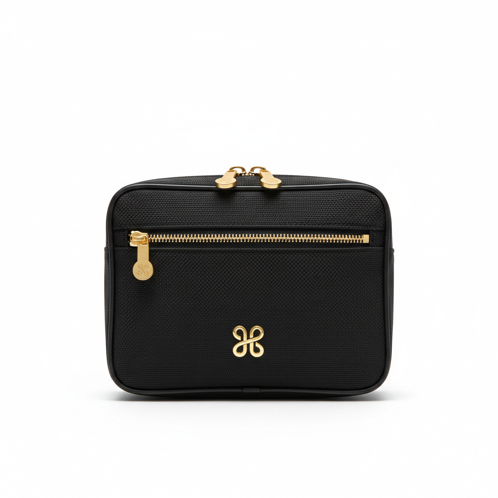 Opus Signature Travel Organizer Black Gold - front view