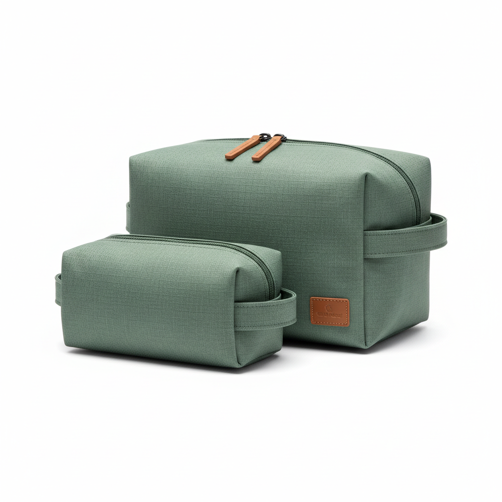 Opus Toiletry Organizer Set Sage Green - front view