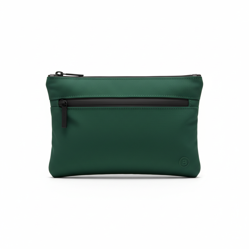Opus Zip Organizer Pouch Forest Green - front view