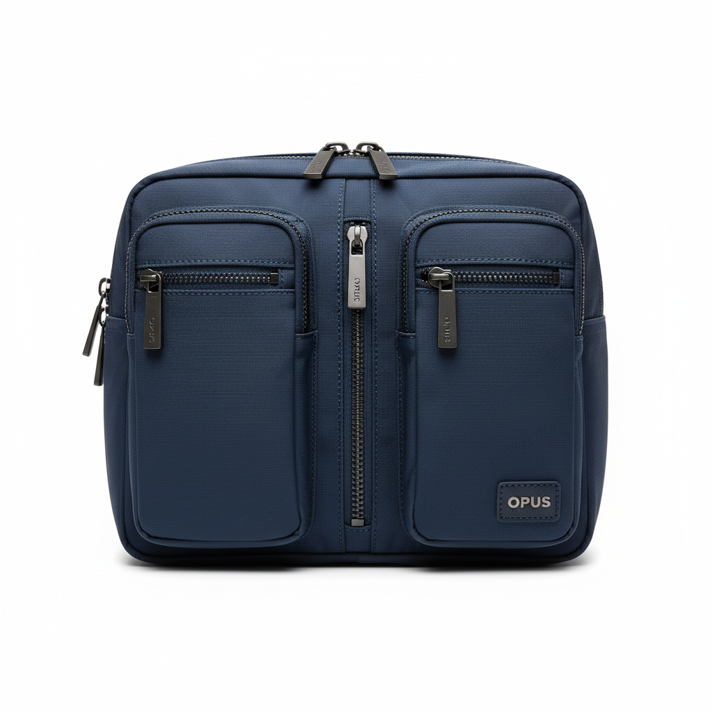 Opus Multi-Pocket Tech Bag Navy - front view